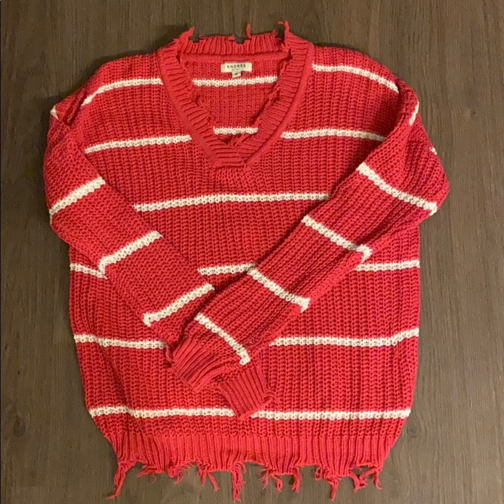 Mindy Mae’s Market Distressed Sweater